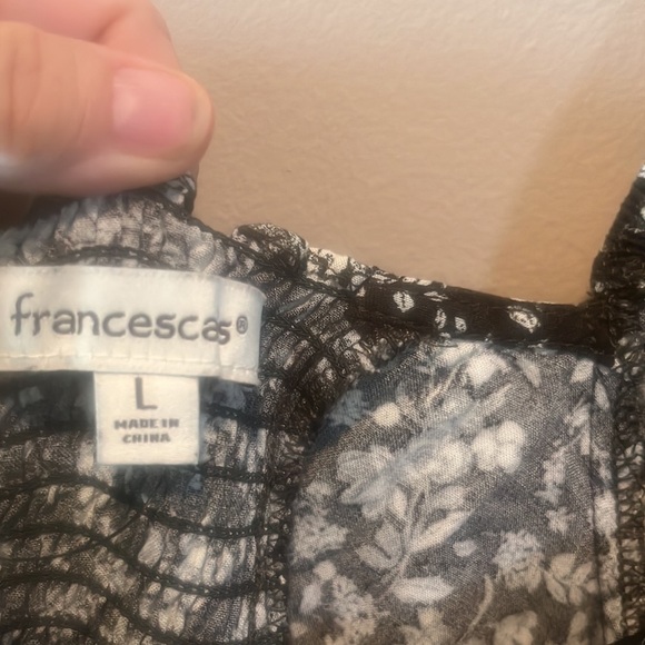 Francesca's Collections Green Floral Midi Dress♥️Excellent Condition - Picture 5 of 7